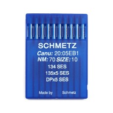 SCHMETZ sewing machine ballpoint needles 134(R) SES 135x5 SY1955 DPx5 SIZE 70/10